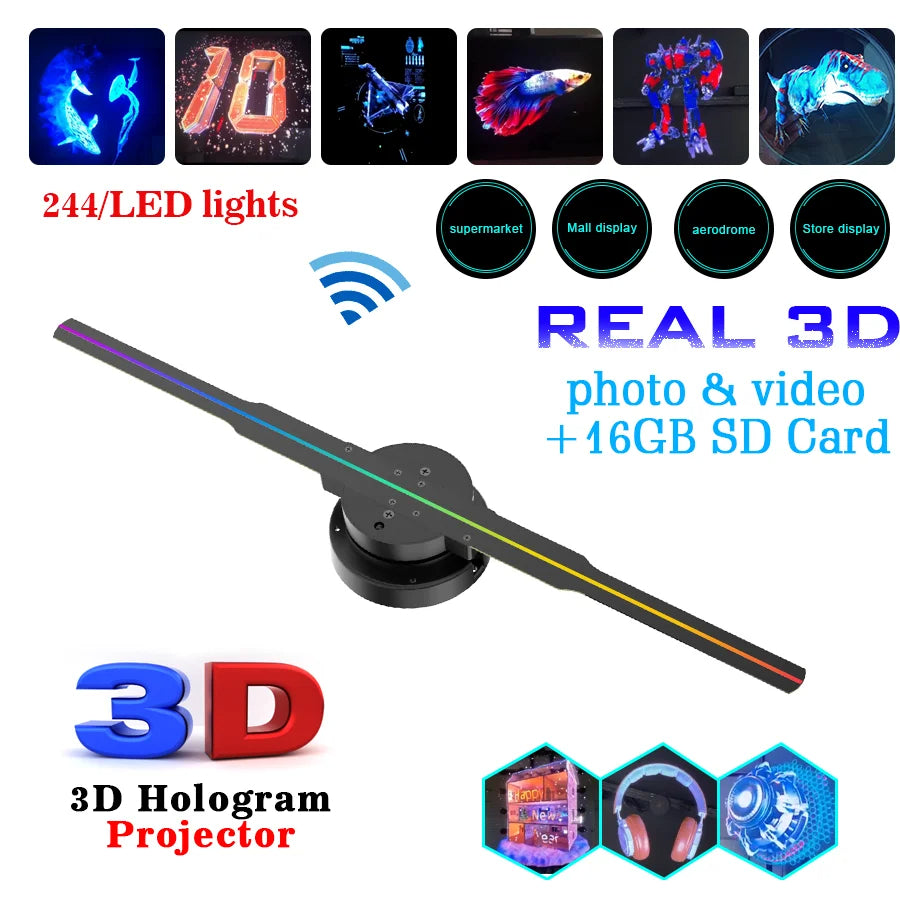 Hologram LED Fan | LED HoleGraphic Fan | TikTok Buys