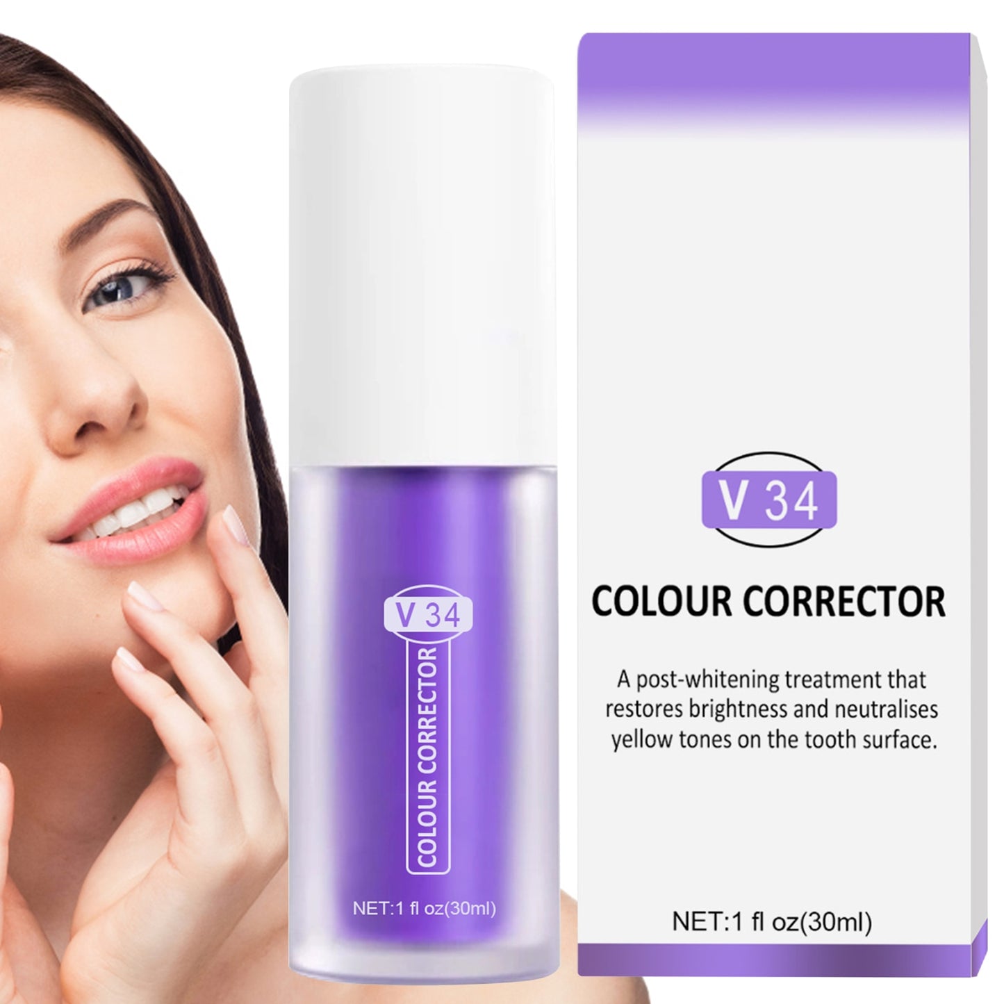 Teeth Colour Corrector | V34 Corrector Teeth | TikTok Buys